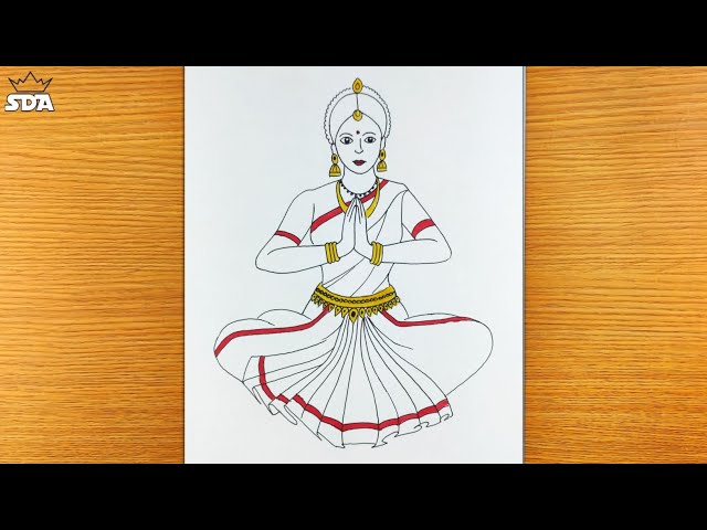 Details 153+ classical dance sketches