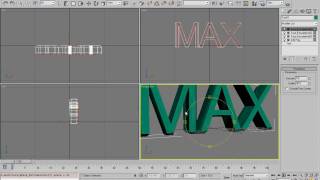 3ds Max text using Face Extrude Modifier Part 01