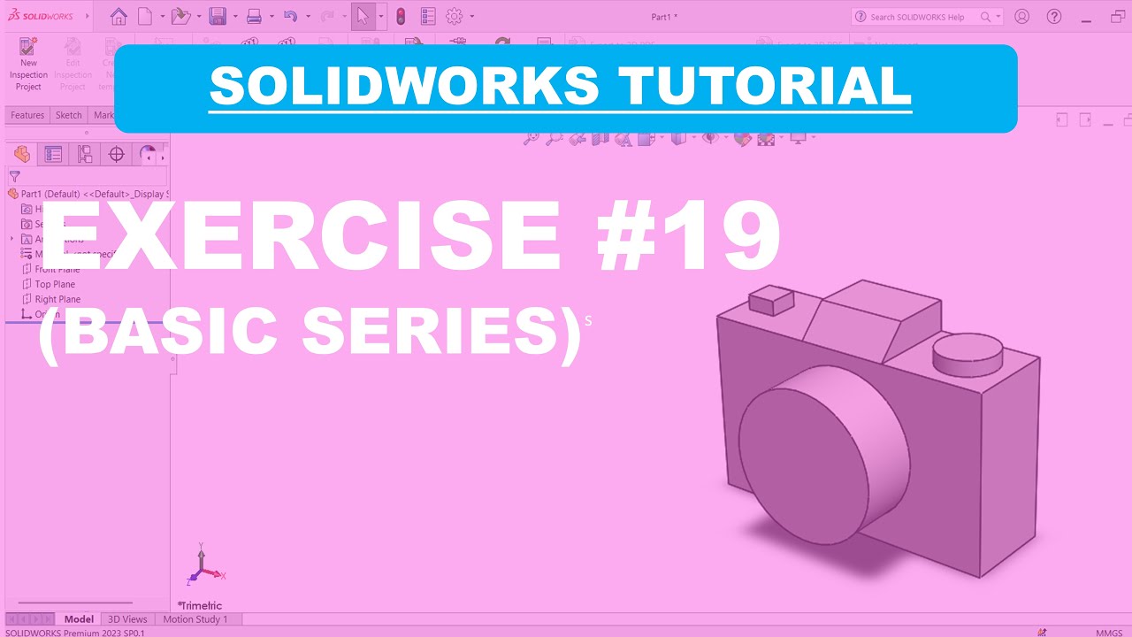 SolidWorks Basic Tutorial Series (Exercise #19) - YouTube