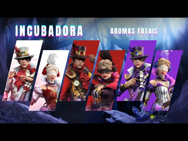 NOVIDADES FREE FIRE, NOVA ATUALIZAÇÃO, INCUBADORA AROMAS FATAIS