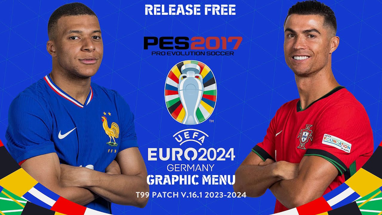 PES 2017 Graphic Menu EURO 2024 V3 New Style - YouTube