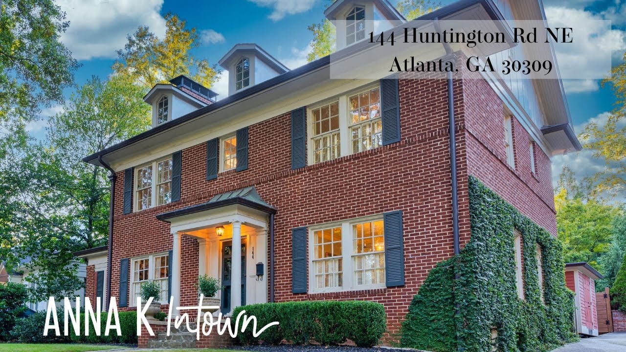 144 Huntington Road NE Historic Brookwood Hills Atlanta Home for Sale