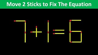 Matchstick Puzzle - Fix The Equation #matchstickpuzzle #simplylogical