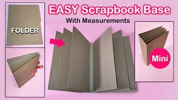 easy way to make scrapbook base at home, how to make scrapbook