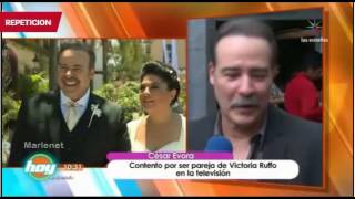 Cesar Evora Contento de ser pareja de TV de Vicky Ruffo @victoriaruffo31
