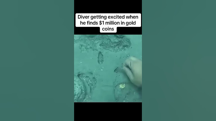 Worth $1 million! Diver found gold coins in the ocean