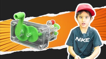 Mr Hero Kids Learns How to generate electricity at Home Easy Science experiment for kids