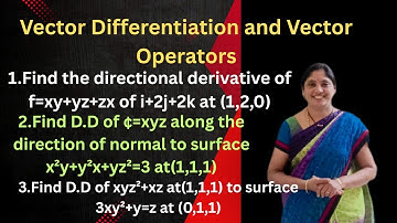 Directional Derivatives  Class#1