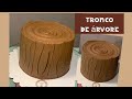 Bolo Tronco de árvore / Chantily/ Tree Trunk Cake / Forest