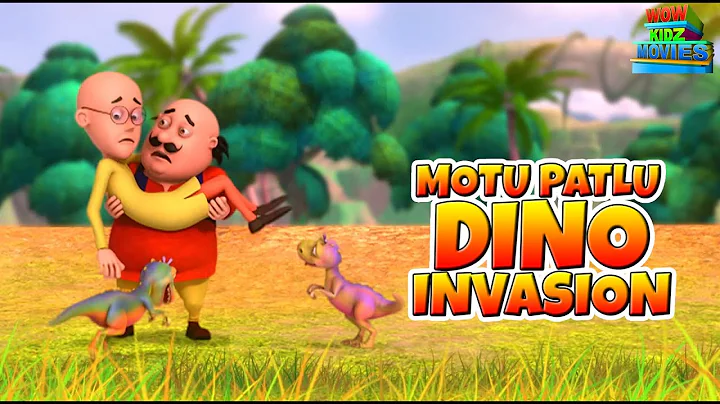 Motu Patlu Dino Invasion | Full Movie | Wow Kidz
