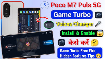 Poco M7 Puls 5g Game Turbo Voices Changer Features 😱| Poco M7 Puls Game Turbo App install Kaise Kare