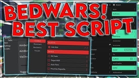 ROBLOX BEDWARS SCRIPT 2022   KILL AURA   SCAFFOLD   NUKER & BED ESP & SHOP BYPASS   1