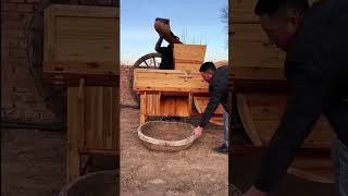 Rice windmill, also known as fan wheel. Made by woodworking! #carpenter #woodworking #windmill