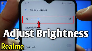 How to adjust brightness on Realme 5 in 2 ways