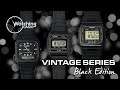 Casio Vintage Series: Black Edition | Three vintage, black Casio watches from my collection