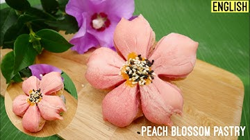 Flower mooncake | Peach blossom pastry | Moon Cake