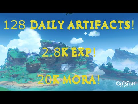 Daily 128 Artifacts Farm Route With Mobs Along The Way! 2.8k EXP! 20k