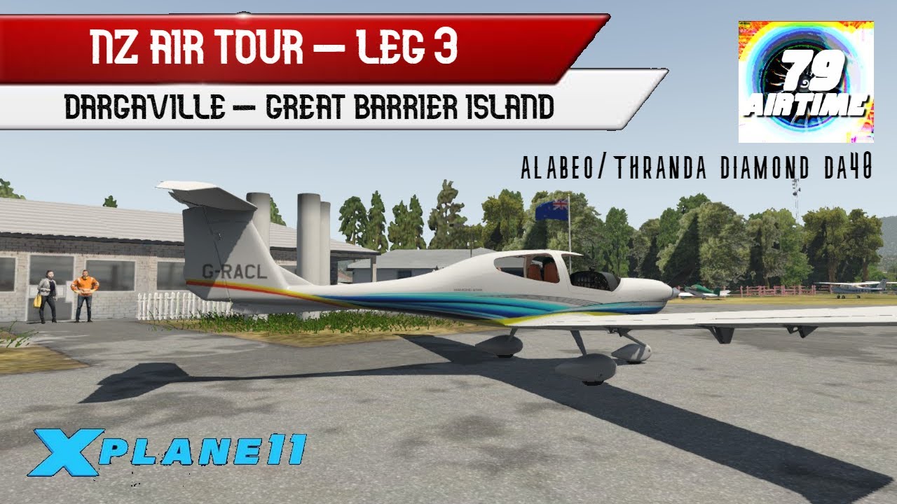 NZ Air Tour - Leg 3 - NZDA Dargaville   NZGB Great Barrier - Diamond DA40