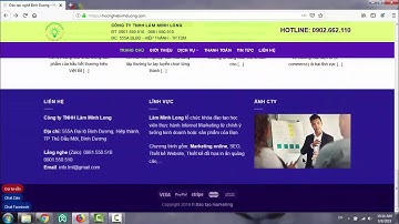 Bài 3: Thiết lập giao diện Footer website