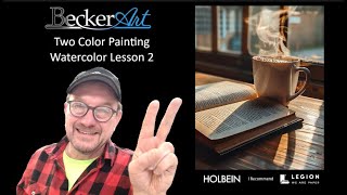 Paint-a-long Lesson 2. Paint-a-long with David R Becker,  Coffee Mug, Watercolor and Gouache