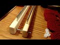 LOOM KNITTING | How To Use A Long Adjustable Double Rake Loom