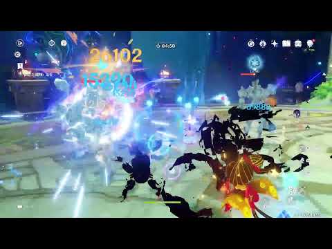 原神 #7435【残りの精鋭狩り(5時更新前の精鋭上限+更新後精鋭&小型両上限到達+特産等ゴミ拾い作業)等】