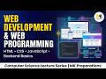 Web Development &amp; Web Programming Complete Lecture | HTML CSS JavaScript Basics | Lec # 9 Part A