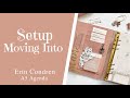 SETUP Erin Condren A5 Agenda | MOVING INTO Erin Condren Flora Daily Duo | Erin Condren Flora Agenda