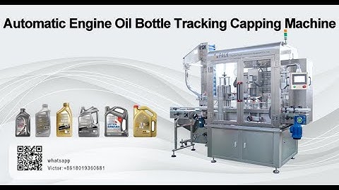 Automatic Lube Oil/Motor Oil/Engine Oil Bottle Tracking Capping Machine