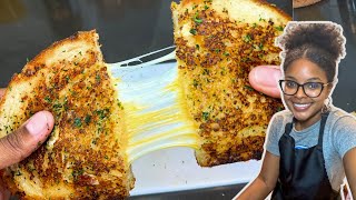 Garlic Bread Grilled Cheese Sandwich Recipe