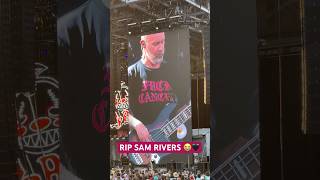 Celebrity #RIP to the legend #SamRivers, bassist for #LimpBizkit | Throwback to the last time we saw him 💔 Profile