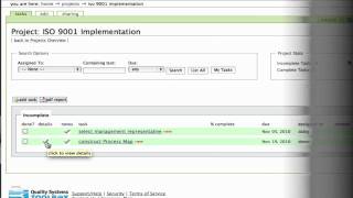Quality Systems Toolbox - Project Manager