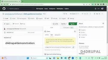 Authenticate GitHub repository with Personal Access Token | D4Drupal