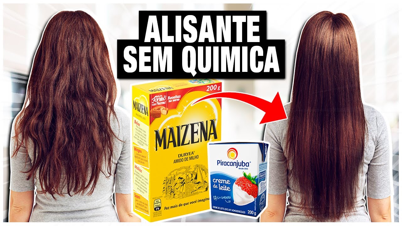 Progressiva Caseiro: Como Alisar o Cabelo Com Maisena em Casa Sem Química