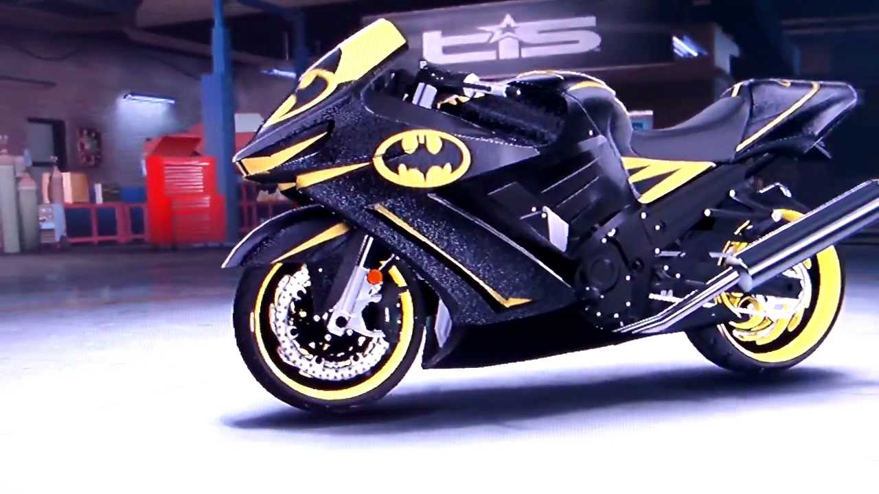 Club Angeles - Batman Style Kawasaki Ninja ZX14 HD - YouTube