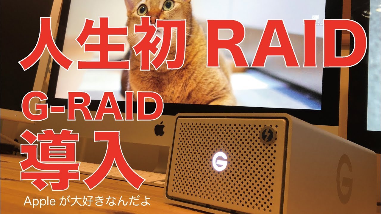 はずかしながら初めてRAID導入／G-RAID with Thunderbolt3 - YouTube