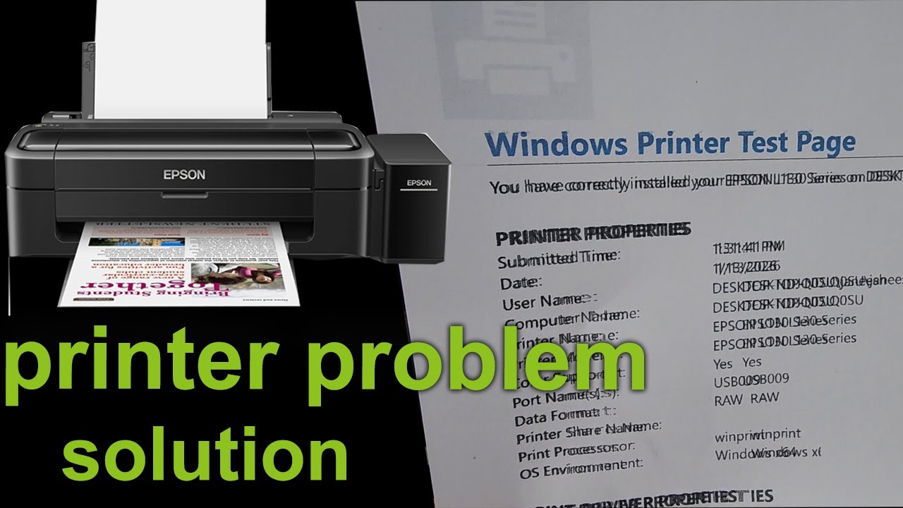 Epson Inkjet Printer Printing Issue | Head Belt Repair Solution