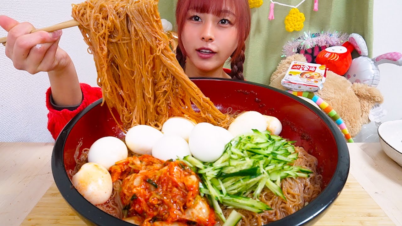 【大食い】大好きなふるるのビビン冷麺8人前