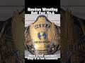 Random Wrestling Belt Fact Part 6 - #shorts #wwe Replica WWE Belt Review HazardF5