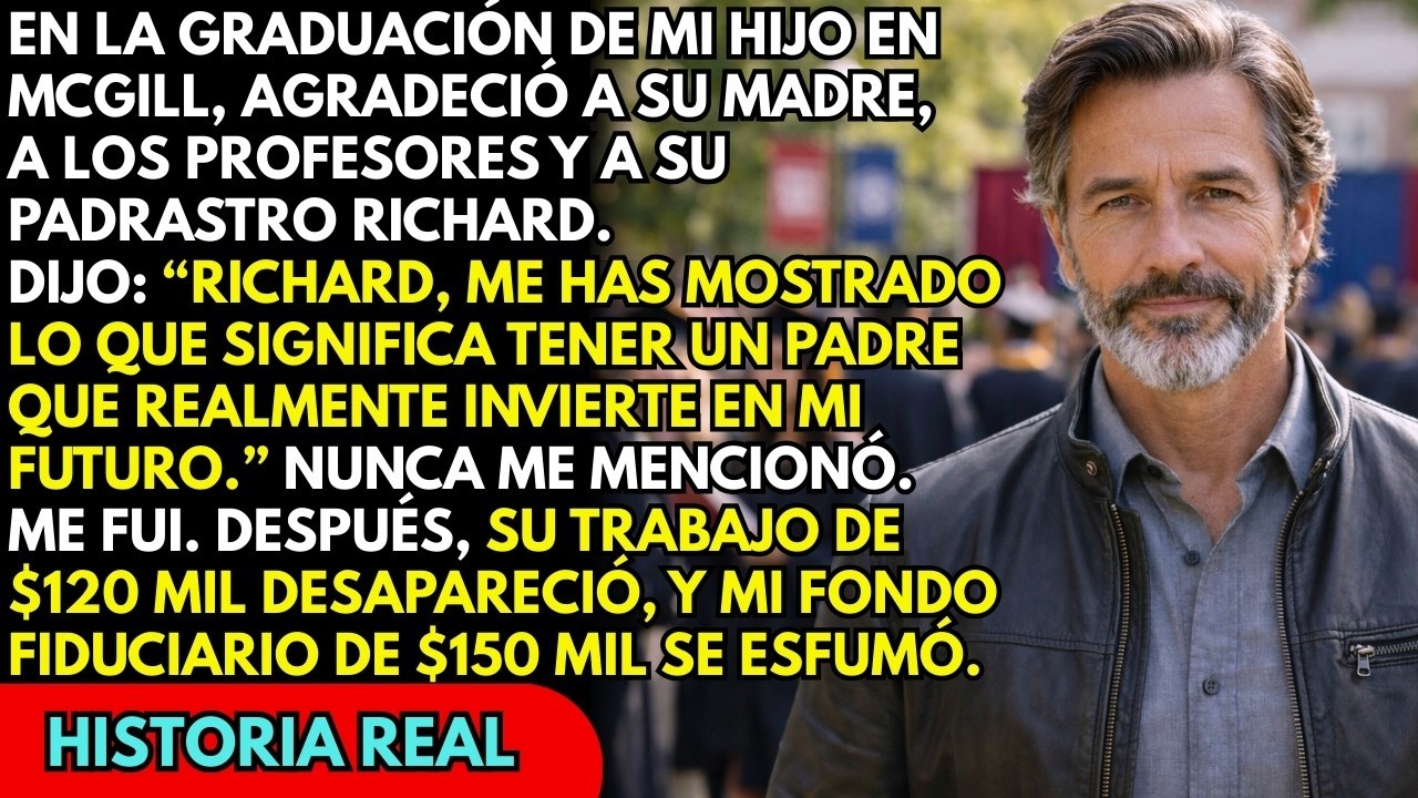 En la graduación de mi hijo elogió a su padrastro… Me levanté y desaparecí para siempre