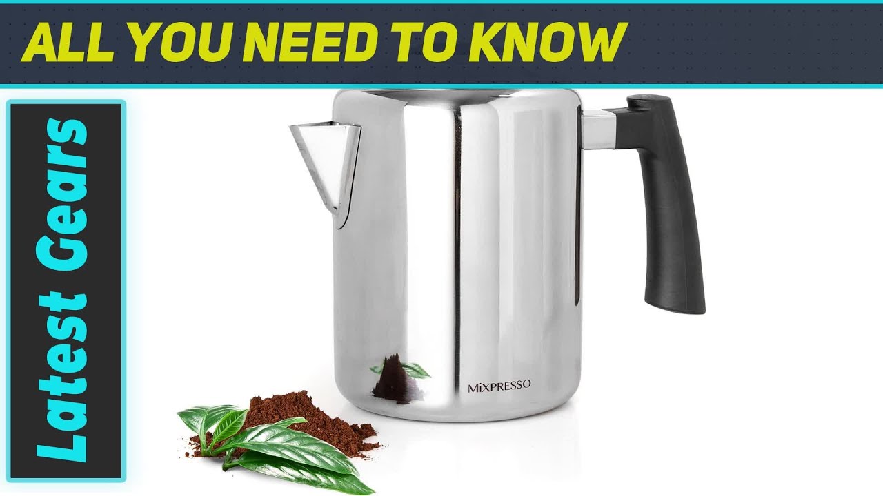 Mixpresso Stainless Steel Stovetop Coffee Percolator: Your Ultimate Camping Companion!