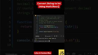 #99 Convert String to Int with Decimals | Math.floor Trick in JS