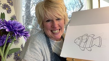 Drawing and writing CLOWN FISH!