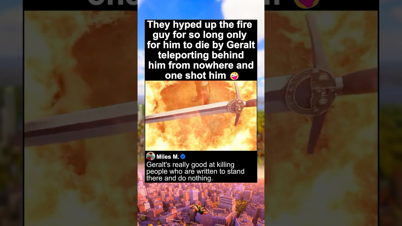 Geralt kills Rience (The Fire Mage) - The Witcher Season 3