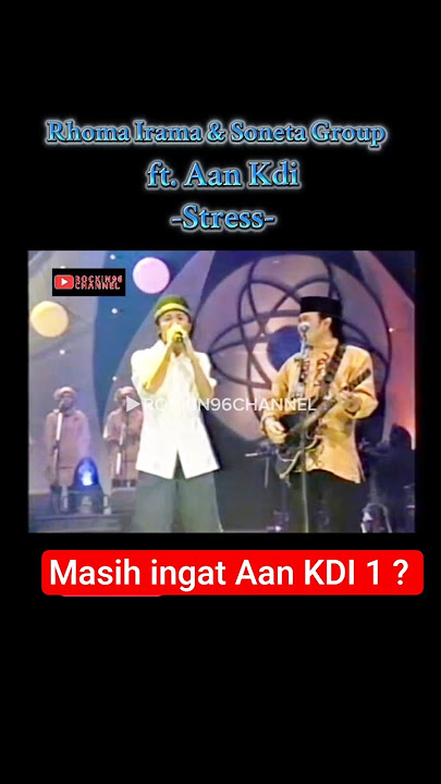 Rhoma Irama & Soneta Group ft Aan KDI - Stress #rockin96channel #rhomairama #soneta #shorts #fyp