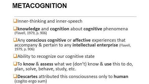 Metacognition and speaking | Introduction | Part 1