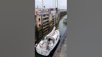 🛥️ Vlissingen Netherlands🇳🇱 Sluicebox @TravelwithHugoF  #boatlock #sluicebox #sluice #sluis