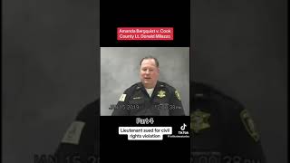 #4 Amanda Bergquist v Cook County Lt Donald Milazzo Deposition