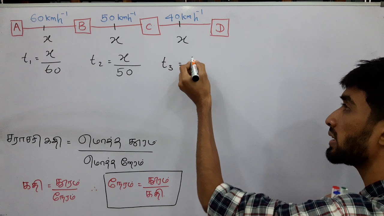 சராசரிகதி காணுதல்