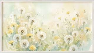 Whimsical Dandelion Painting | Light Frame TV Art 4K 2 Hour Screensaver screenshot 5